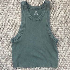 aerie high neck tank top